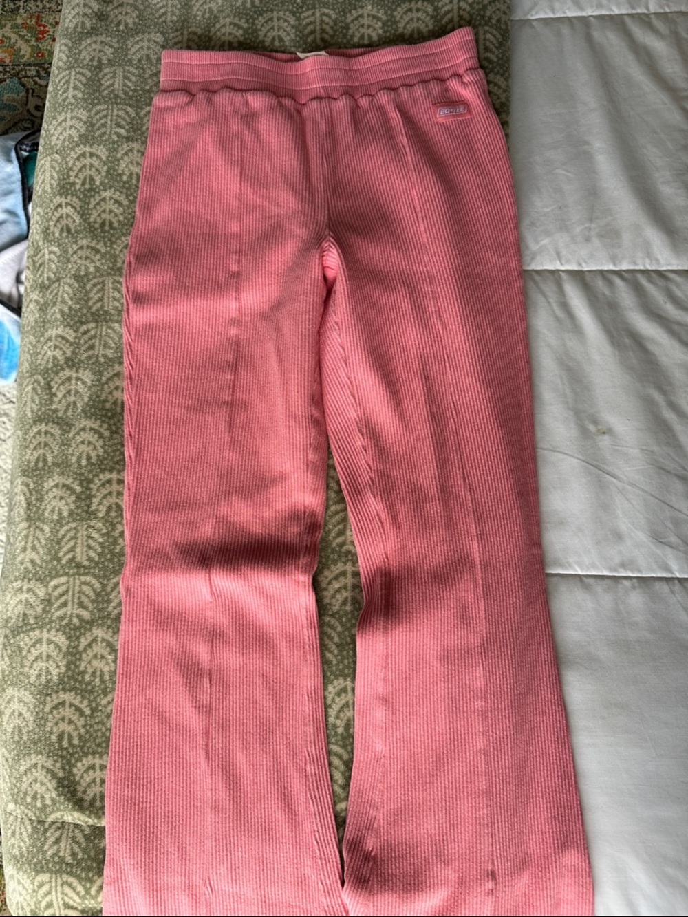 Bo+Tee Pink Ribbed Pants